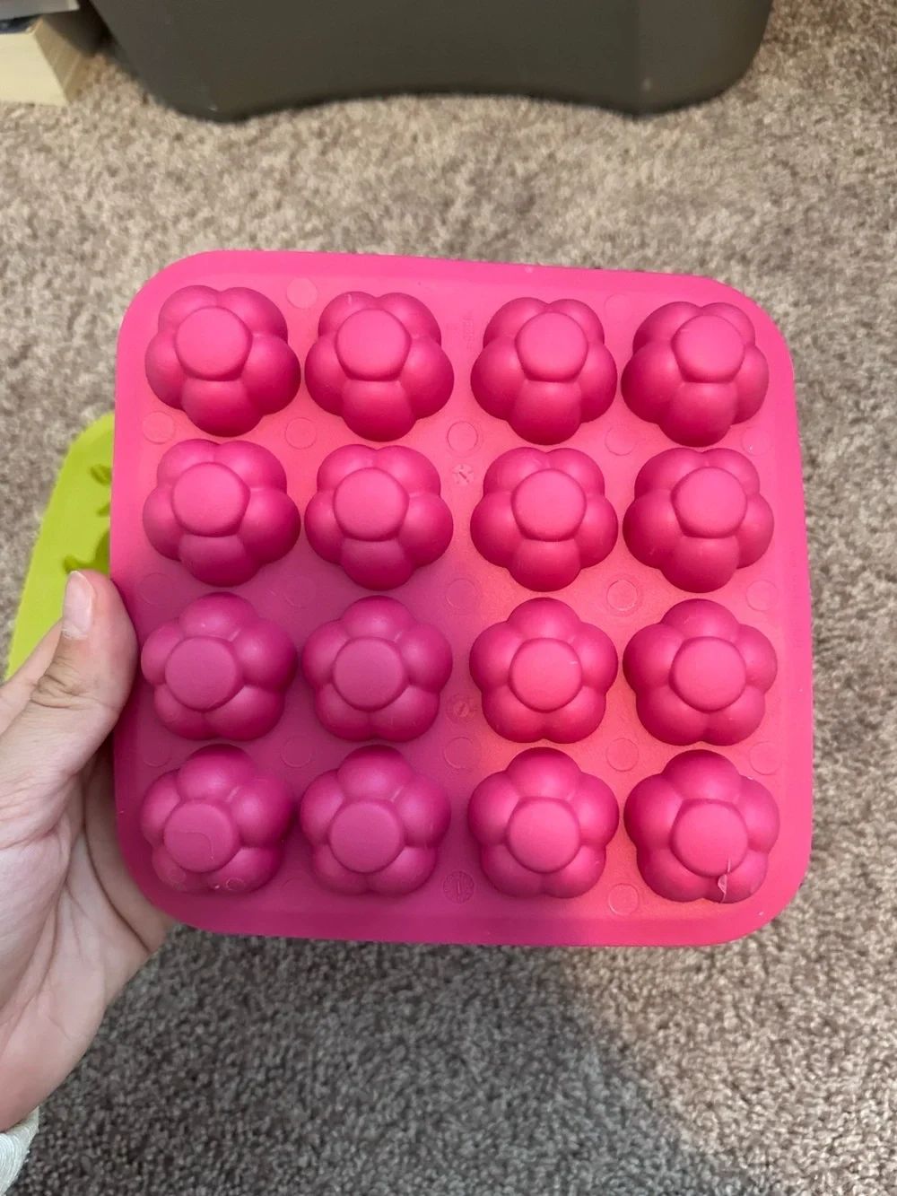 IKEA Silicone Candy, Ice, & Treat Molds - Lime Green & Hot Pink